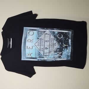 Aeropostale Black Short Sleeve Women's TShirt